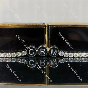 Doveggs round moissanite/lab grown diamond friendship bracelet