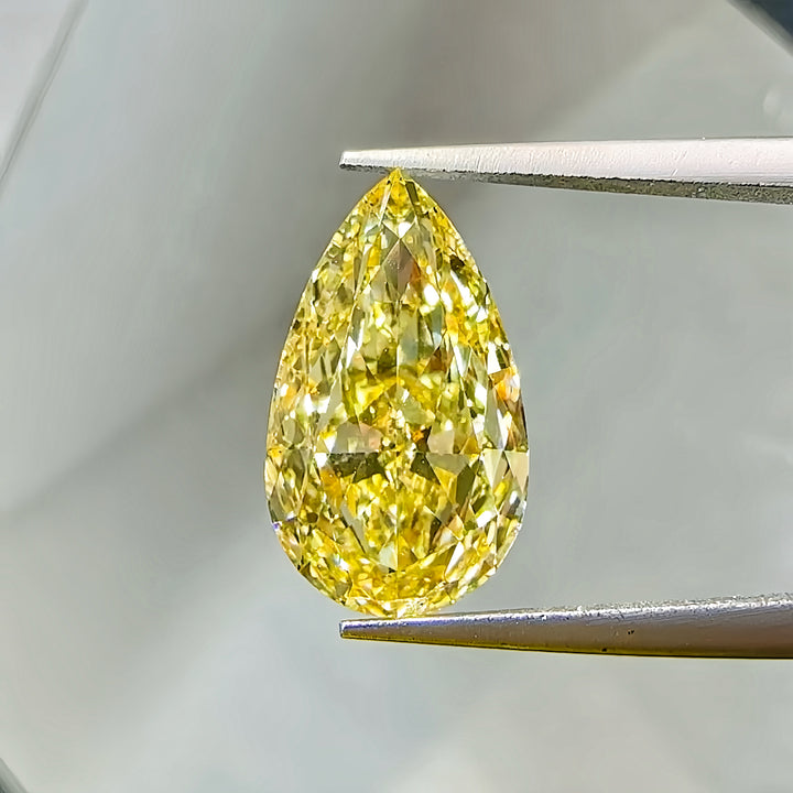 DovEggs 5.58ct pear fancy intense yellow VS2-LAB GROWN DIAMOND-CPEV733504120