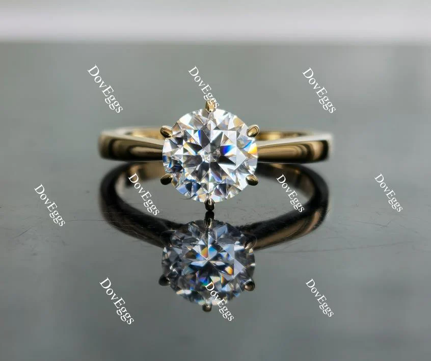 DoveEggs pave engagement ring only semi-mount only(Exclusively to DovEggs Stones)