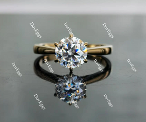 DoveEggs pave engagement ring only semi-mount only(Exclusively to DovEggs Stones)