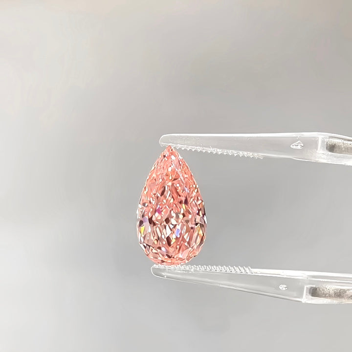 DovEggs 3.73ct pear fancy vivid pink VVS2-LAB GROWN DIAMOND-EV713537374