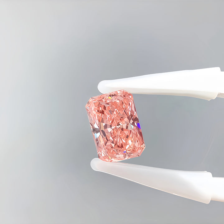 DovEggs 2.54ct radiant fancy vivid pink VS1-LAB GROWN DIAMOND-EV756505682