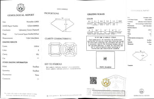 Doveggs 2.02ct radiant F color VS1 Clarity Excellent cut lab diamond stone(certified)