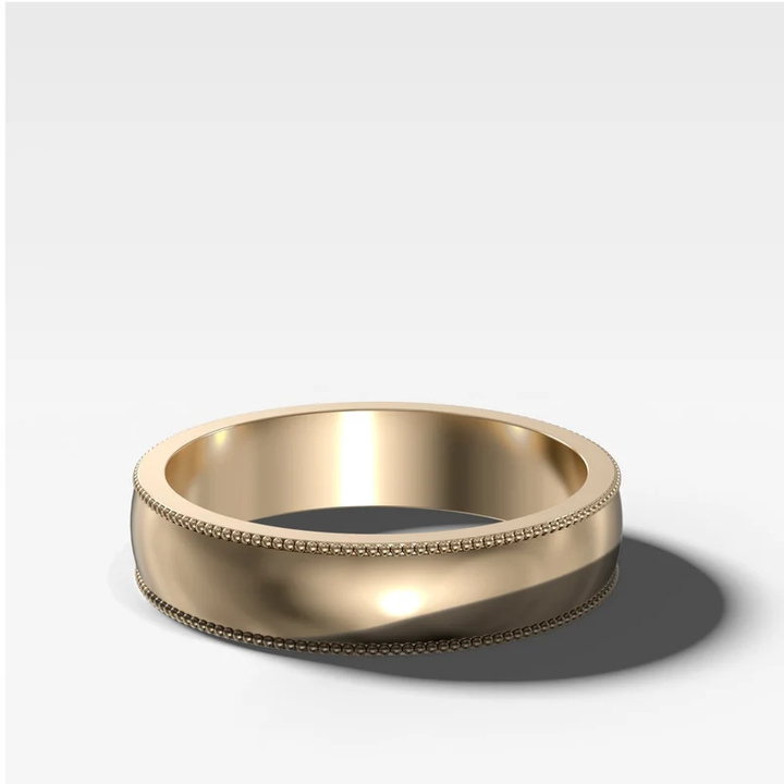 Group Order milgrain plain wedding band-around 5mm band width