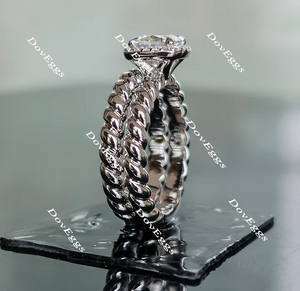 Group Order braided circle plain wedding band-3mm band width(Wedding Band Only)