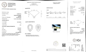 Doveggs 2.00ct pear H color VS2 Clarity Excellent cut lab diamond stone(certified)