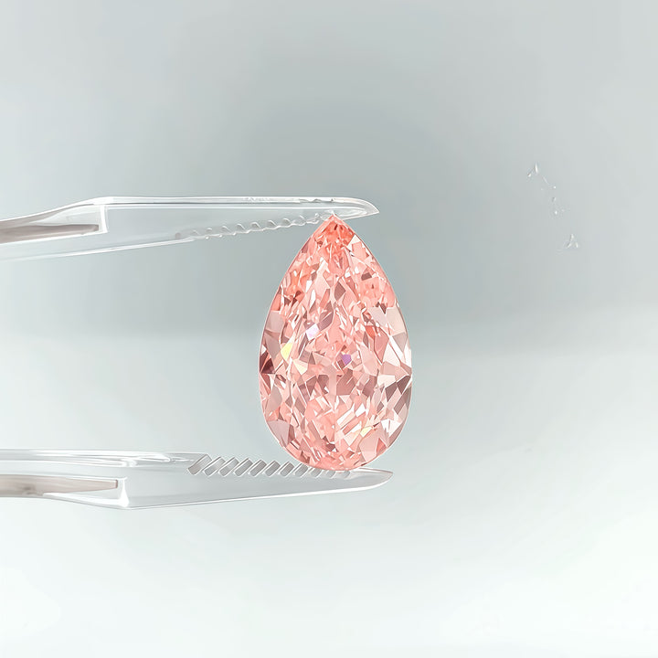 DovEggs 8.50ct pear fancy vivid pink VVS2-LAB GROWN DIAMOND-EVD770680904