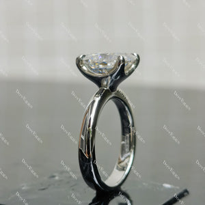 (size 6) Doveggs sterling silver 5ct oval moissanite engagement ring