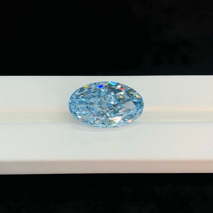 DovEggs 15.05ct oval fancy vivid blue VS1-LAB GROWN DIAMOND-EVD786654515