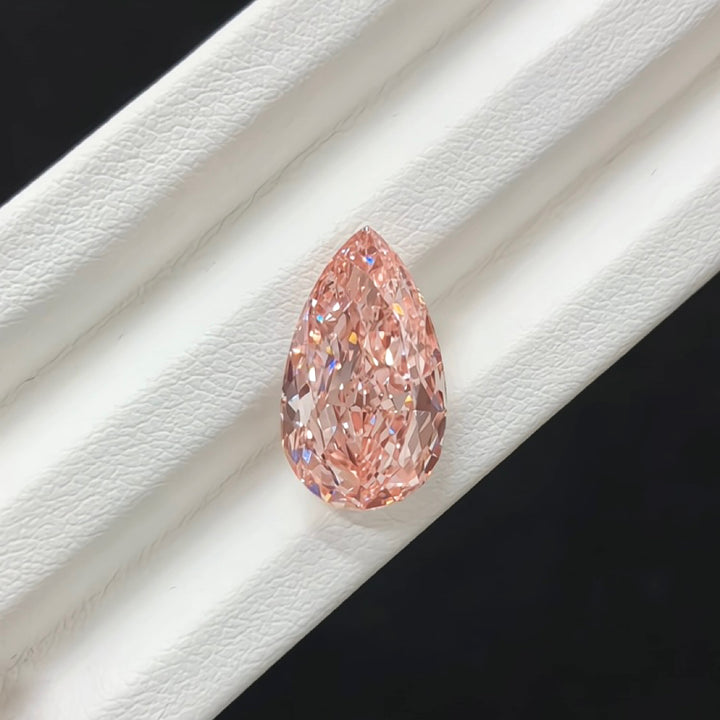 DovEggs 6.50ct pear fancy vivid pink VVS2-LAB GROWN DIAMOND-EVD776636447