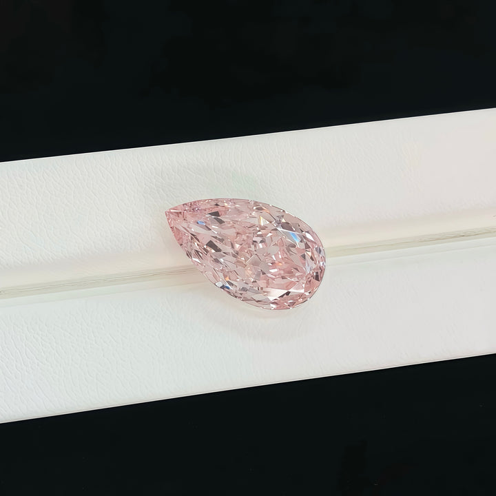 DovEggs 10.04ct pear fancy vivid pink VS1-LAB GROWN DIAMOND-EVD776637214