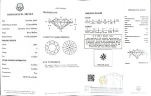 Doveggs 2.526ct round E color VS1 Clarity Excellent cut lab diamond stone(certified)
