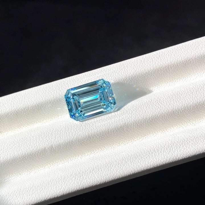 DovEggs 6.08ct emerald fancy vivid blue VS1-LAB GROWN DIAMOND-EVD786628477