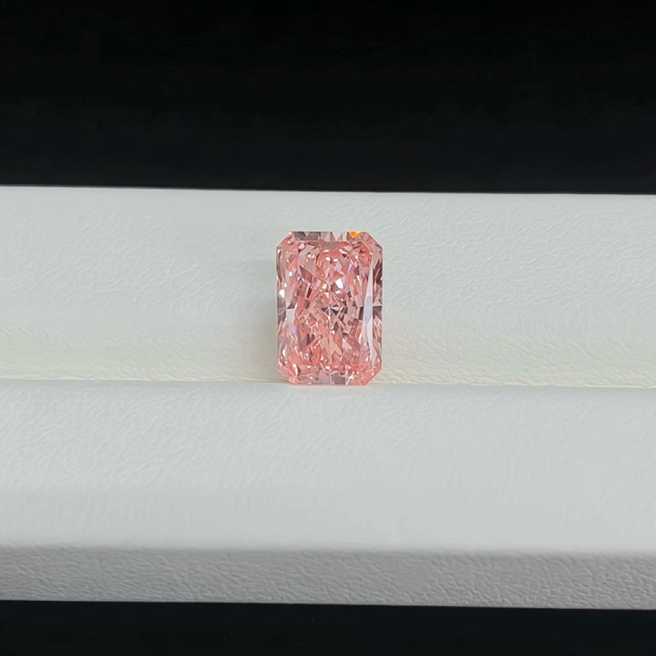 DovEggs 2.82ct radiant fancy vivid pink VS1-LAB GROWN DIAMOND-EVD733574846