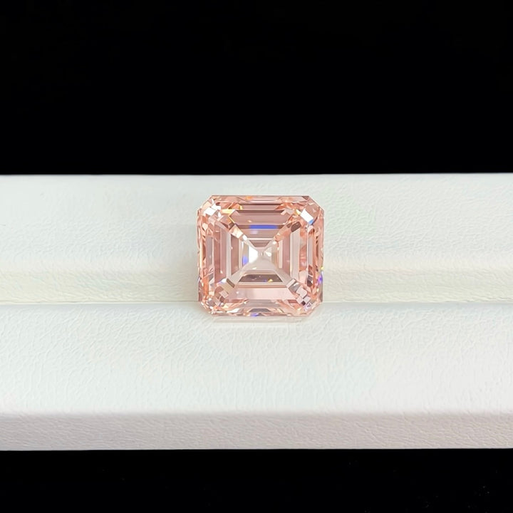 DovEggs 10.04ct asscher fancy intense pink VS1-LAB GROWN DIAMOND-EVD773642733