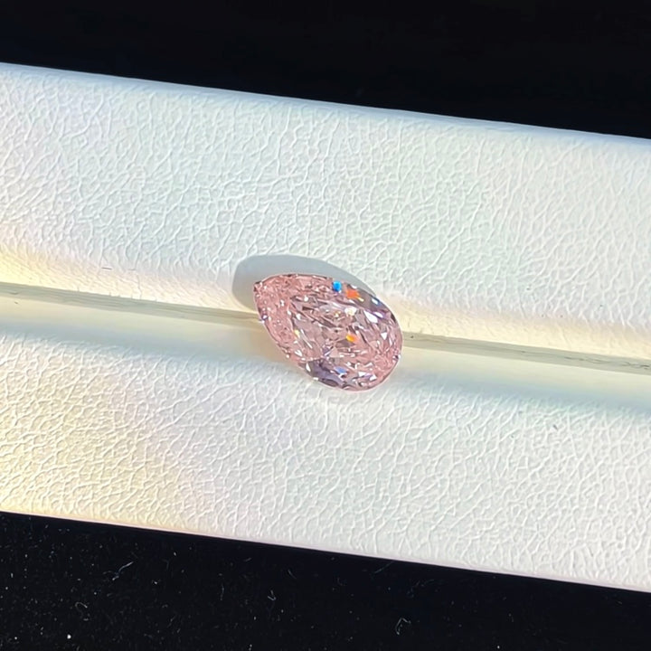 DovEggs 1.93ct pear fancy vivid pink VS1-LAB GROWN DIAMOND-EVD783632453