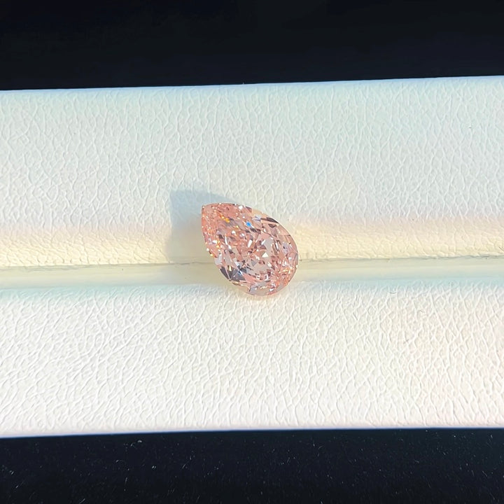 DovEggs 1.64ct pear fancy vivid pink VS1-LAB GROWN DIAMOND-EVD698588626
