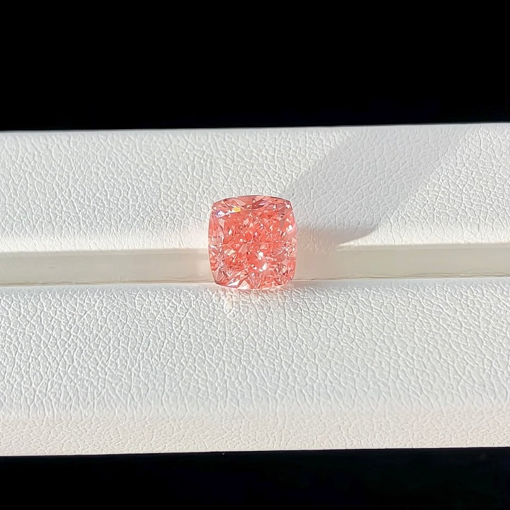 DovEggs 3.00ct cushion fancy vivid pink VS1-LAB GROWN DIAMOND-EVD782632673