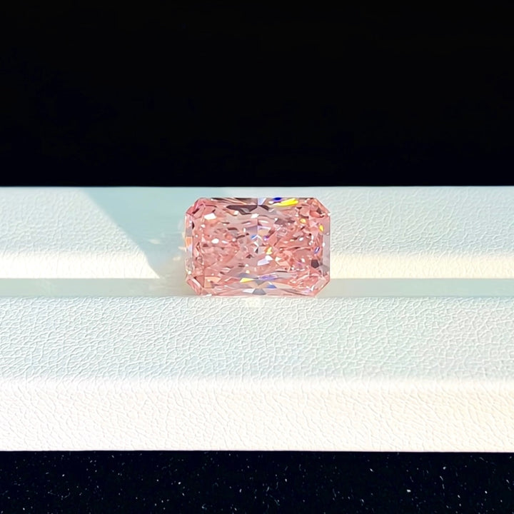DovEggs 7.04ct radiant fancy intense pink VS2-LAB GROWN DIAMOND-EVD800668629