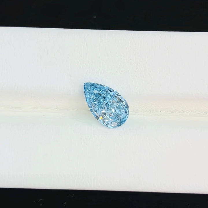DovEggs 1.41ct pear fancy vivid blue VS1-LAB GROWN DIAMOND-EVD760544105