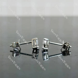 Doveggs pear/oval moissanite/lab grown diamond accnets earrings