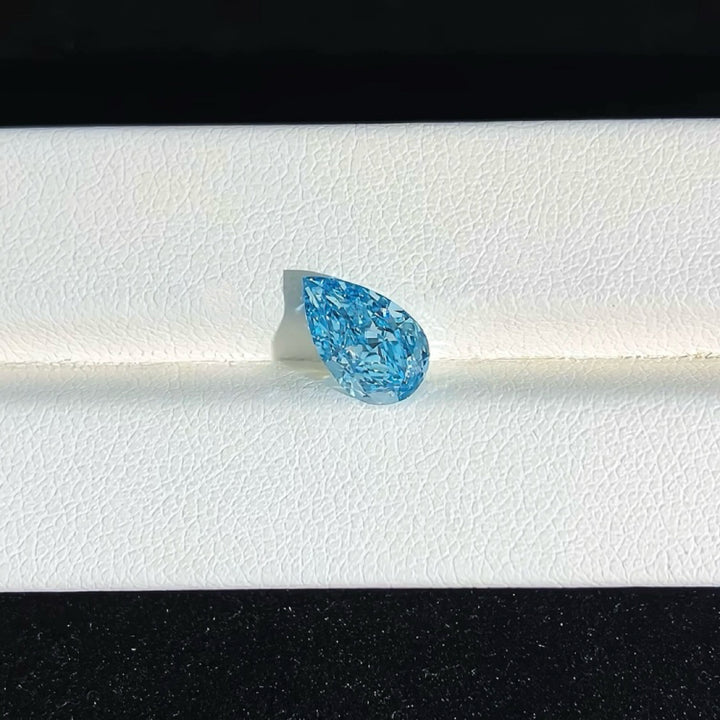 DovEggs 1.52ct pear fancy vivid blue VS1-LAB GROWN DIAMOND-EVD760544108