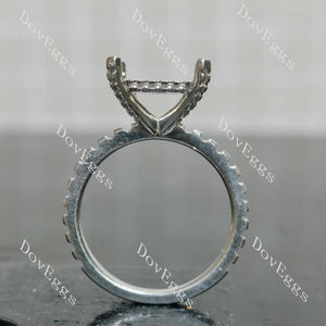 Doveggs pave engagement ring only semi-mount only(Exclusively to DovEggs Stones)