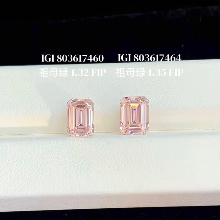 DovEggs 1.32ct emerald fancy intense pink VVS2-LAB GROWN DIAMOND-EVD803617460
