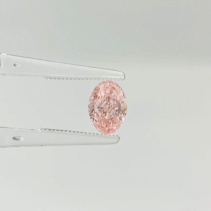 DovEggs 1.23ct oval fancy intense pink VS2-LAB GROWN DIAMOND-EVD805631651