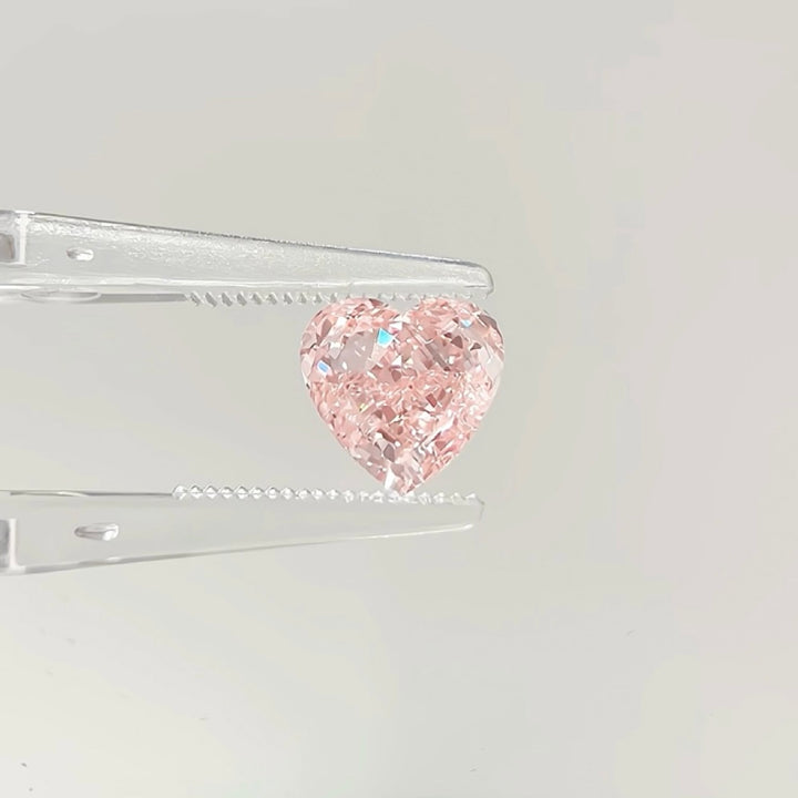 DovEggs 2.01ct heart fancy vivid pink VS1-LAB GROWN DIAMOND-EVD804603334
