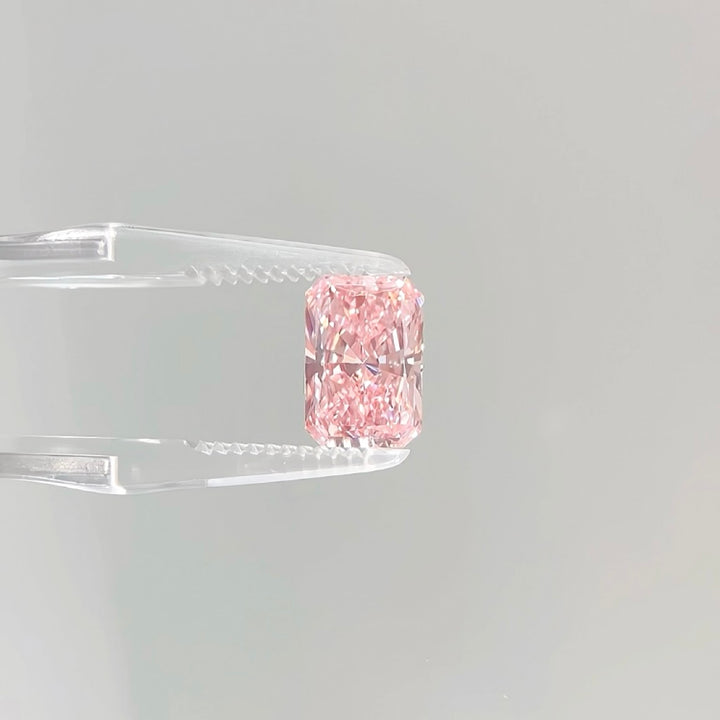 DovEggs 3.02ct radiant fancy vivid pink VS1-LAB GROWN DIAMOND-EVD795671911