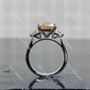 Doveggs pave three stones engagement ring only semi-mount only(Exclusively to DovEggs Stones)