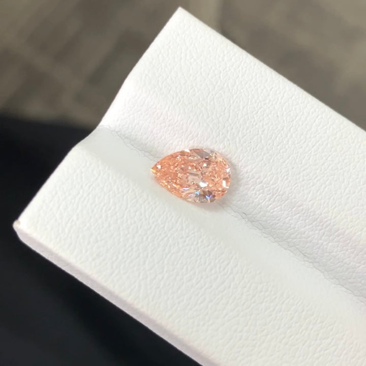 DovEggs 1.06ct pear fancy intense pink VS1-LAB GROWN DIAMOND-EVD6206017195