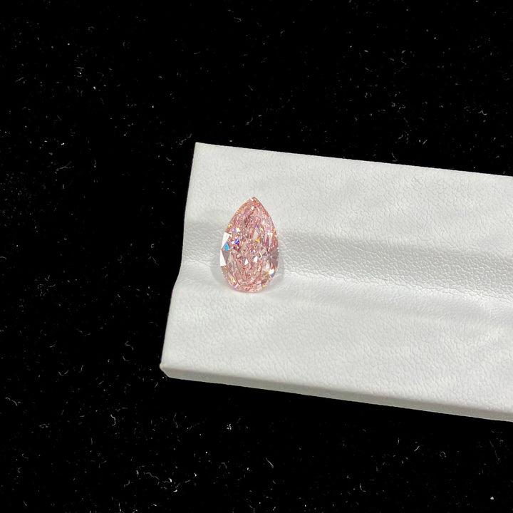 DovEggs 3.59ct pear fancy vivid pink VVS2-LAB GROWN DIAMOND-EVD799622135