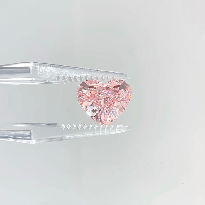 DovEggs 3.40ct heart fancy vivid pink VVS2-LAB GROWN DIAMOND-EVD709537545