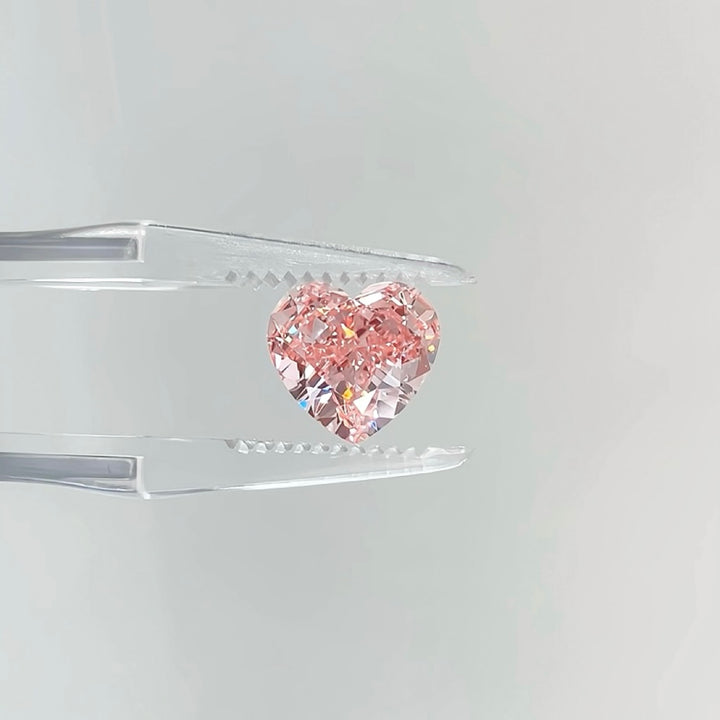 DovEggs 3.52ct heart fancy vivid pink VVS2-LAB GROWN DIAMOND-EVD710557329