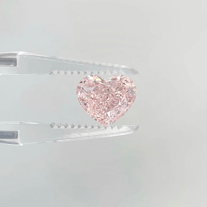 DovEggs 3.02ct heart fancy vivid pink VS1-LAB GROWN DIAMOND-EVD788645215