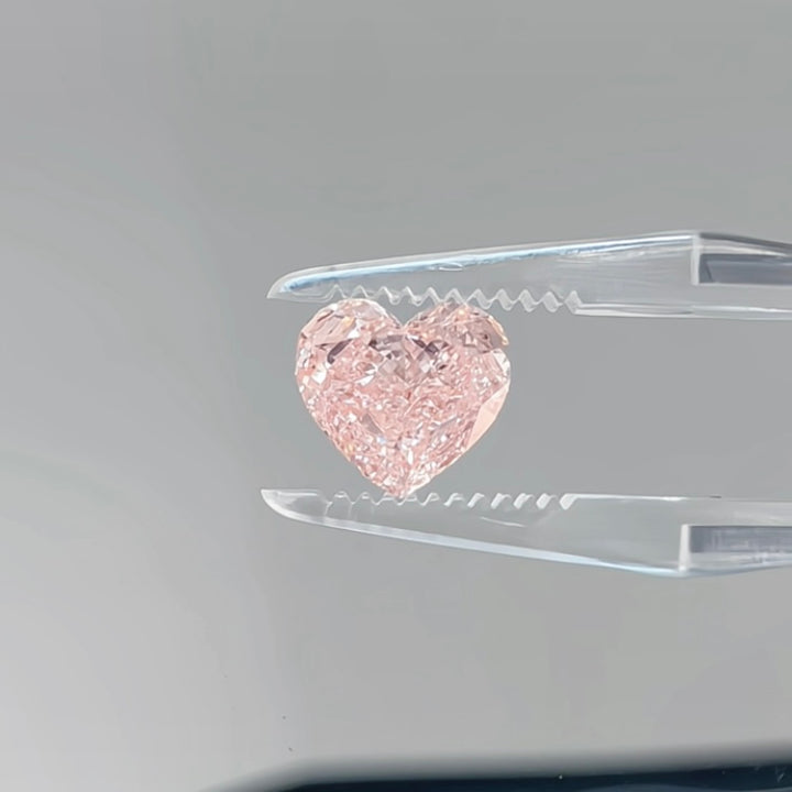 DovEggs 3.00ct heart fancy vivid pink VS1-LAB GROWN DIAMOND-EVD788645214