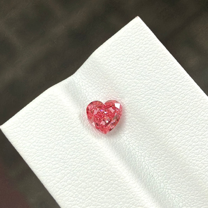 DovEggs 1.05ct heart fancy vivid pink VS2-LAB GROWN DIAMOND-EVD6207018109