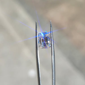 Doveggs 1ct-5ct Square/Elongated Pixel Cut loose moissanite/colored gem stone