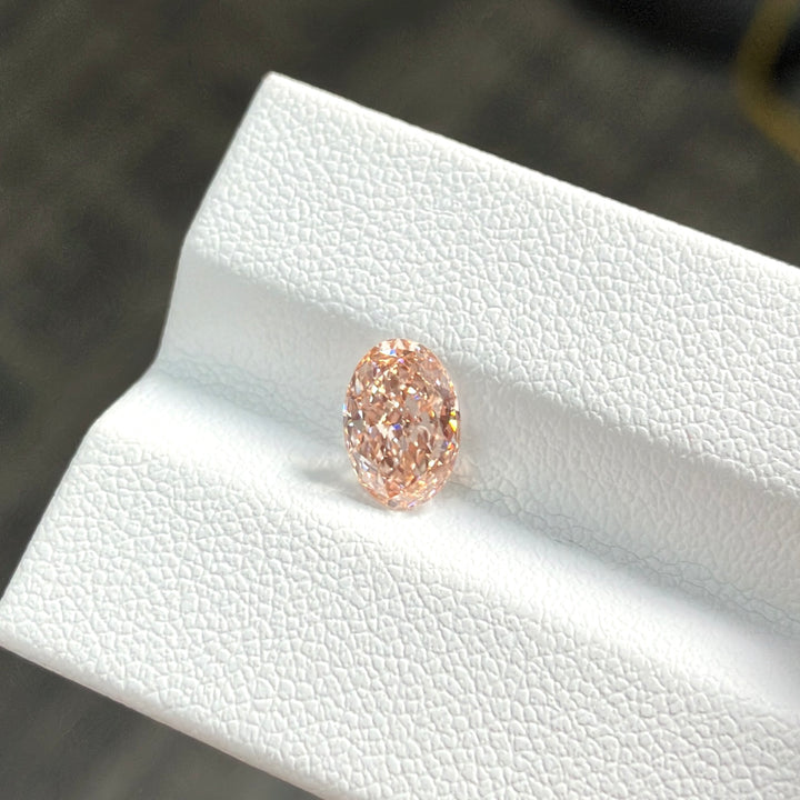 DovEggs 1.16ct oval fancy intense pink VVS2-LAB GROWN DIAMOND-EVD810614829