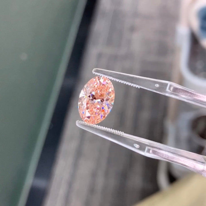 DovEggs 3.52ct oval fancy intense pink VS1-LAB GROWN DIAMOND-EVD6206017189