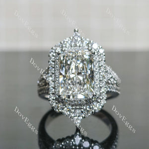Doveggs halo pave vintage engagement ring only semi-mount only(Exclusively to DovEggs Stones)