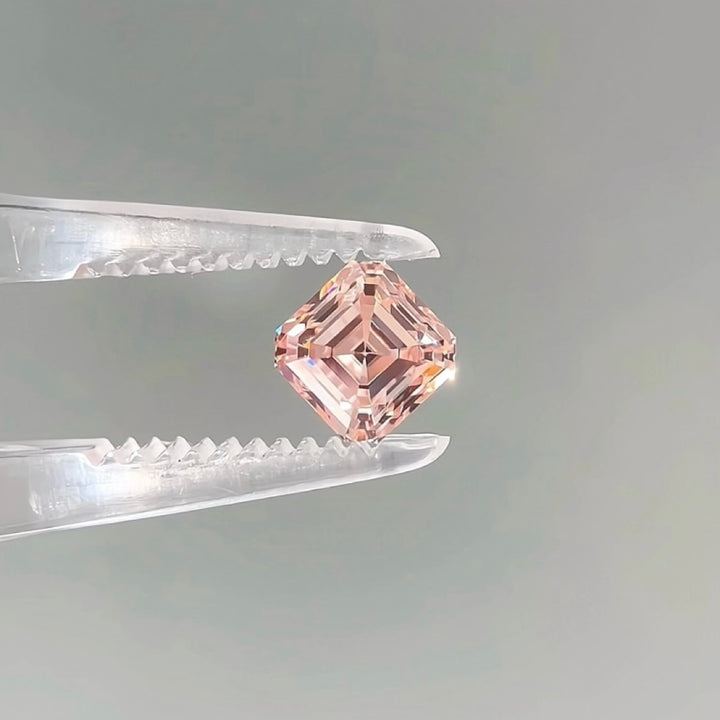 DovEggs 1.19ct asscher fancy intense pink VS1-LAB GROWN DIAMOND-EVD810614802