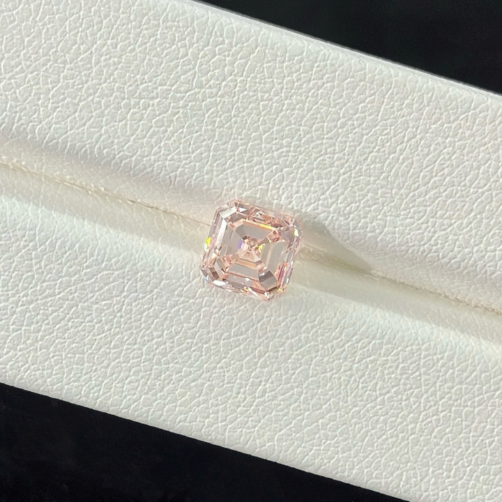 DovEggs 1.51ct asscher fancy vivid pink VS1-LAB GROWN DIAMOND-EVD6207018450