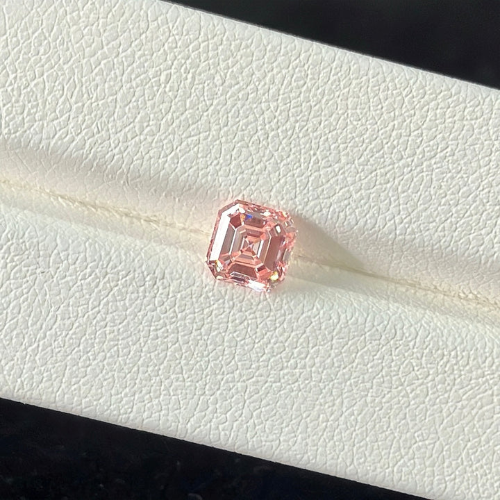 DovEggs 1.01ct asscher fancy vivid pink VVS2-LAB GROWN DIAMOND-EVD6207018448