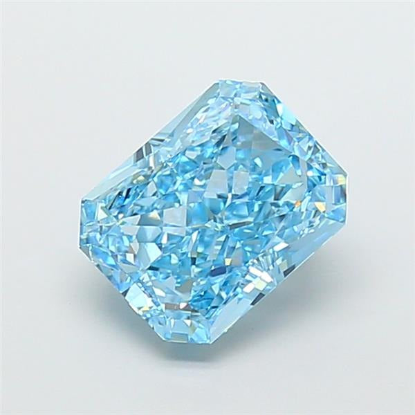 DovEggs 5.14ct radiant fancy vivid blue VS1-LAB GROWN DIAMOND-EVD819650114