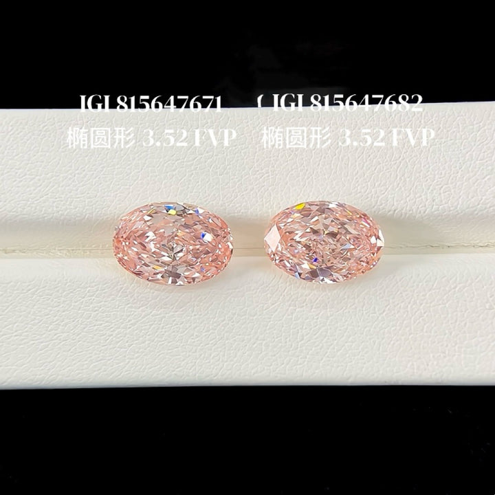 DovEggs 3.52ct oval fancy vivid pink VVS2-LAB GROWN DIAMOND-EVD815647671