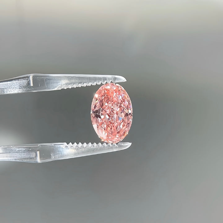 DovEggs 3.50ct oval fancy vivid pink VS1-LAB GROWN DIAMOND-EVD815647681