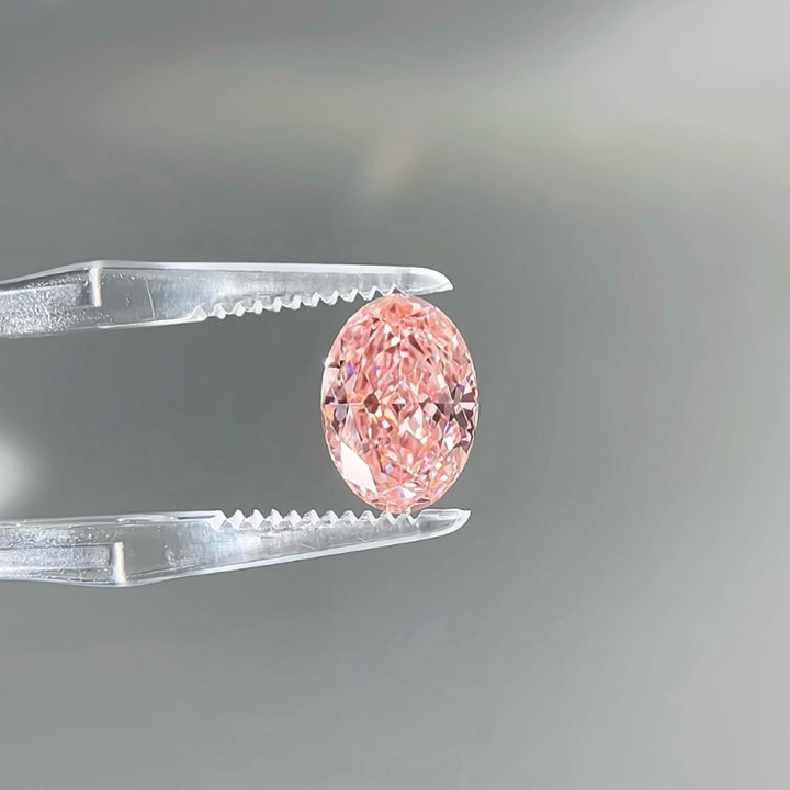 DovEggs 3.14ct oval fancy vivid pink VVS2-LAB GROWN DIAMOND-EVD816655694